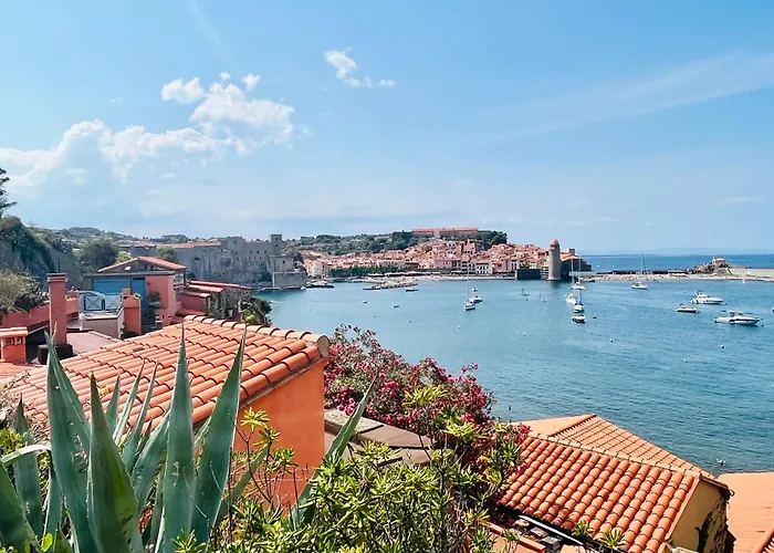 Vue Exceptionnelle Sur La Baie De Apartamento Collioure